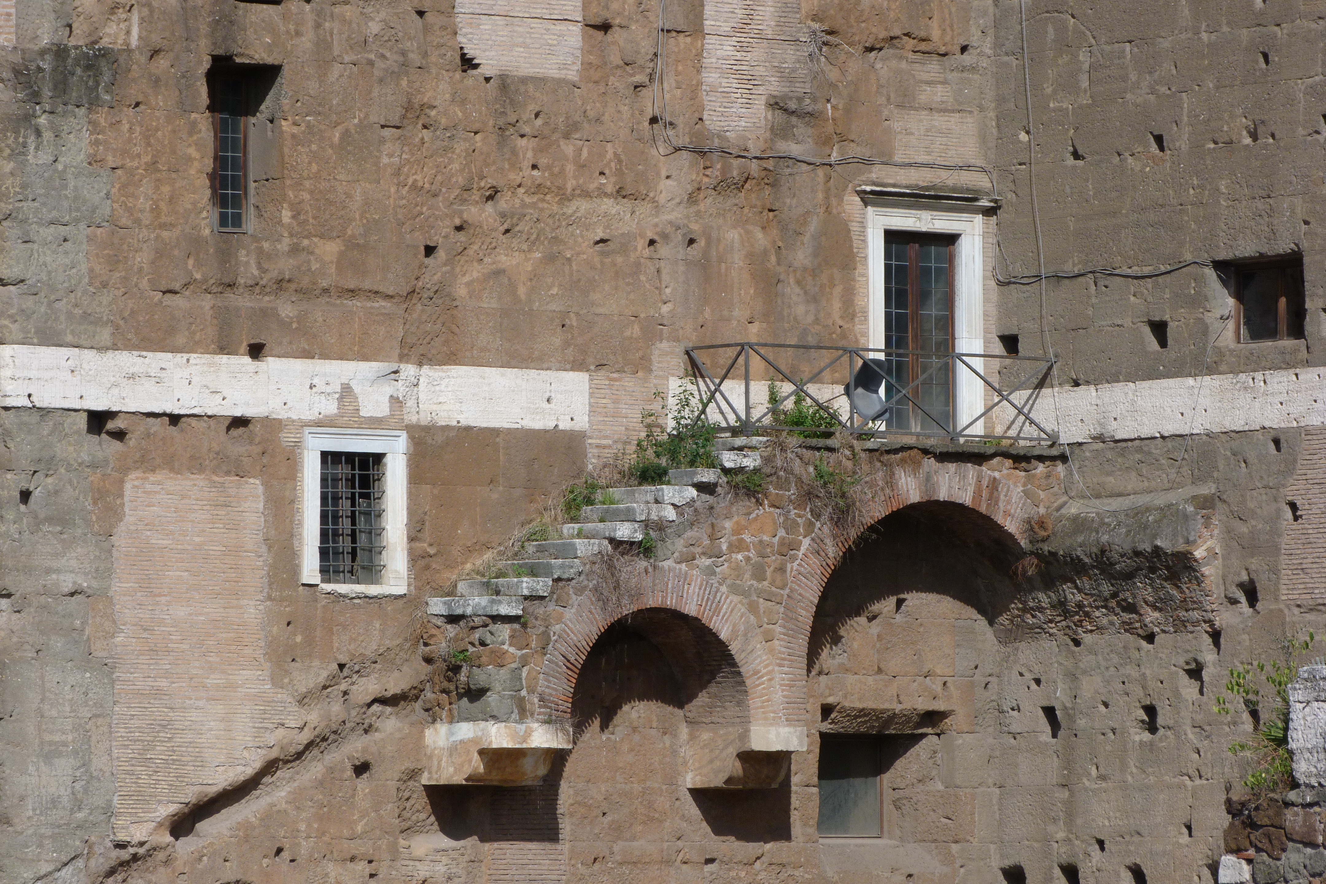 Gebäudestrukturen in der Nähe des Forum Romanum